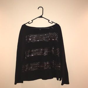Black Banana Republic sweatshirt with sequins